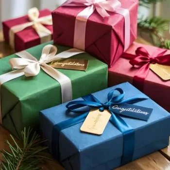 Bow Gift Box Dotted