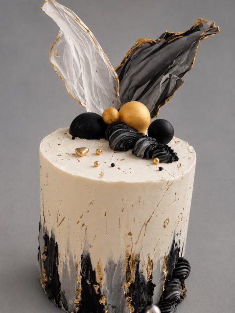 Black & Gold Luxury Cake