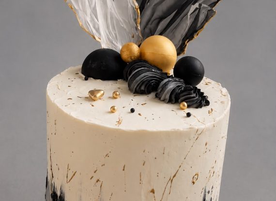 Black & Gold Luxury Cake