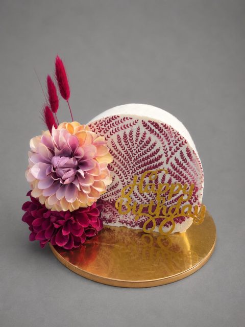 Boho Floral Birthday Cake