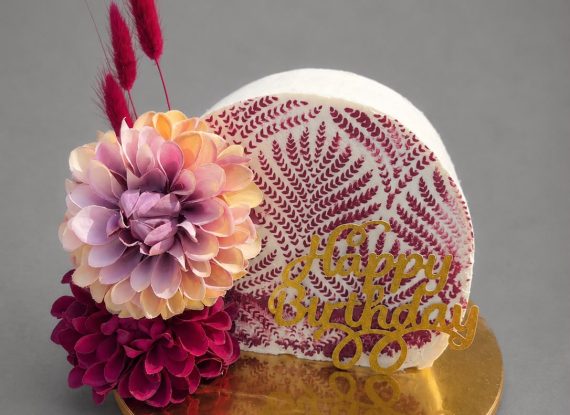 Boho Floral Birthday Cake