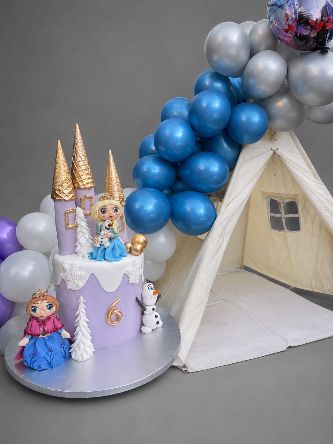Frozen Princess Castle Taart