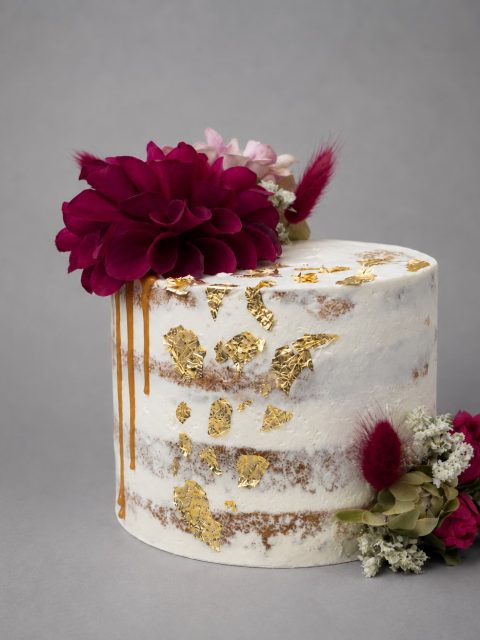 Luxe Burgundy & Gold Bloementaart