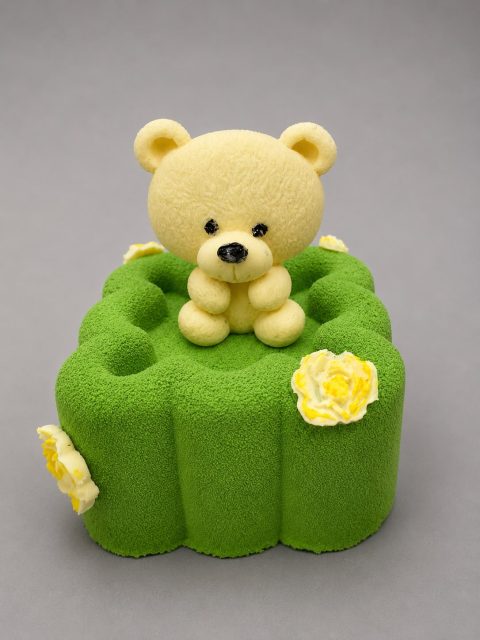 Luxe Teddy Bear Taart – Groen
