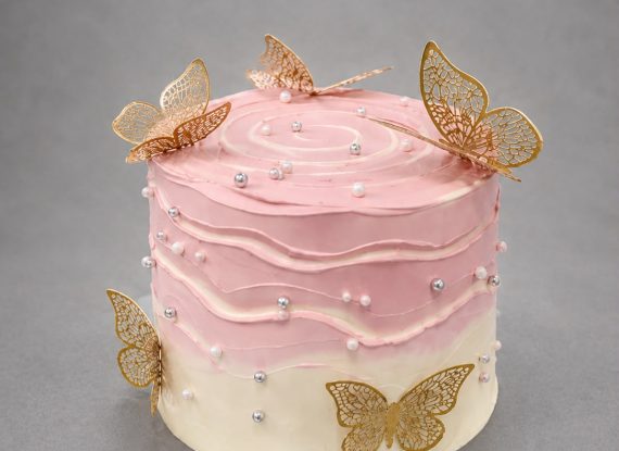 Pink Butterfly Dream Taart